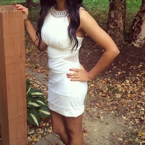 Whitish/cream short dress